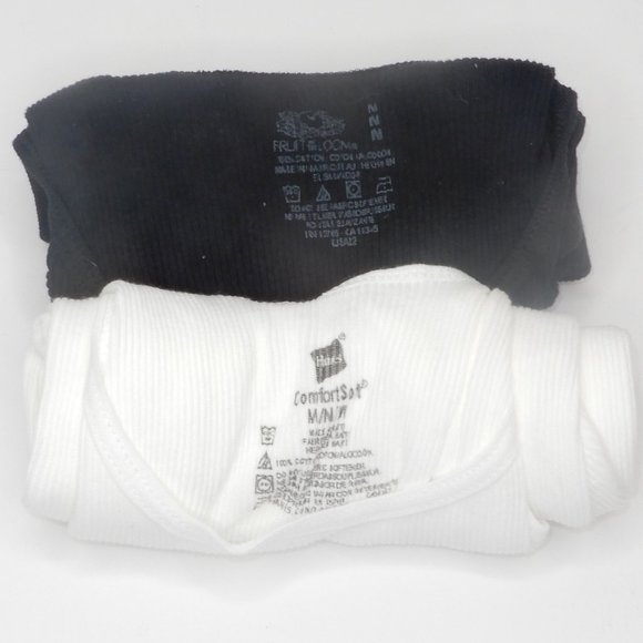 Fruit of the Loom/Hanes Other - Fruit of the Loom Black /Hanes White Tanks NWOT (TS016)